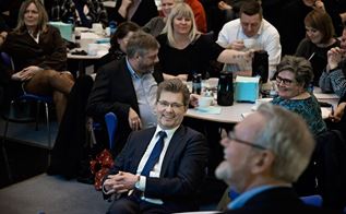 Overborgsmester i København Frank Jensen og FOA-formand Dennis Kristensen til debatmøde om omprioriteringsbidrag