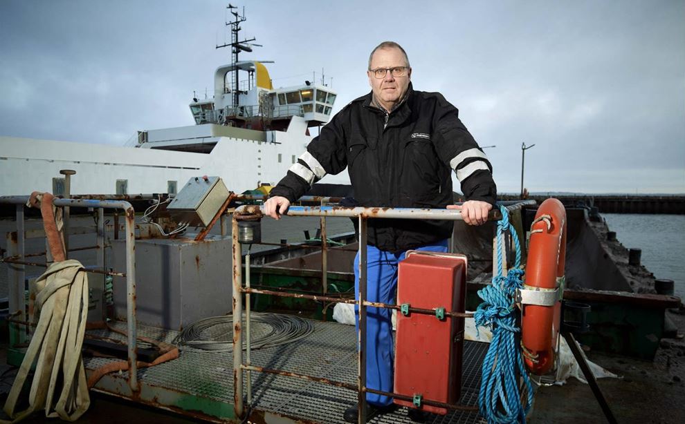 Frank Sandager er tillidsmand for Ærøfærgens skibsassistenter