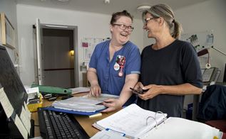 Vagtplanlægger Charlotte Søbye laver vagtplaner for Thrurøhus Plejecenter