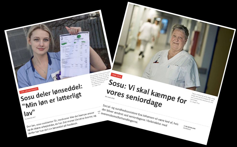 To artikler fra Fagbladet FOA