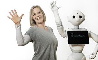 robot og menneske