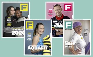 De fire forsider af Fagbladet FOA blad 1