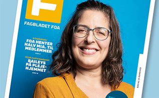 Forsidefoto af Fagbladet FOA nr. 6/2021 - der et portræt af en kvinde som smiler.